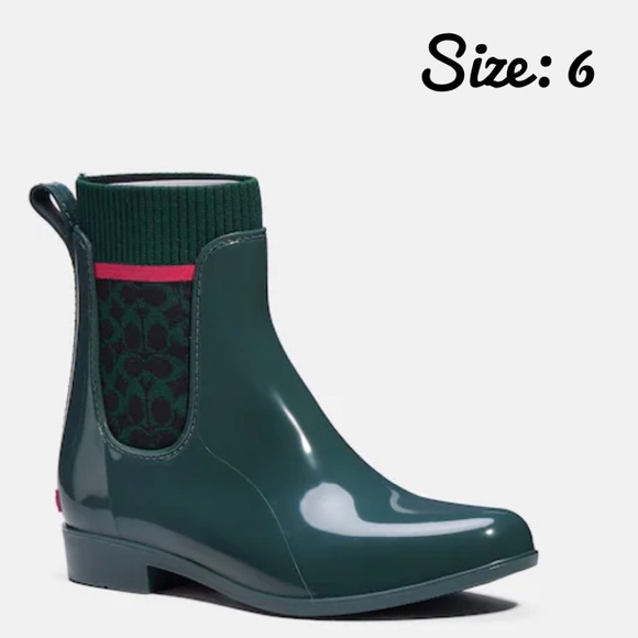 Coach Rain Bootie - Size 6 - Picture 8 of 8